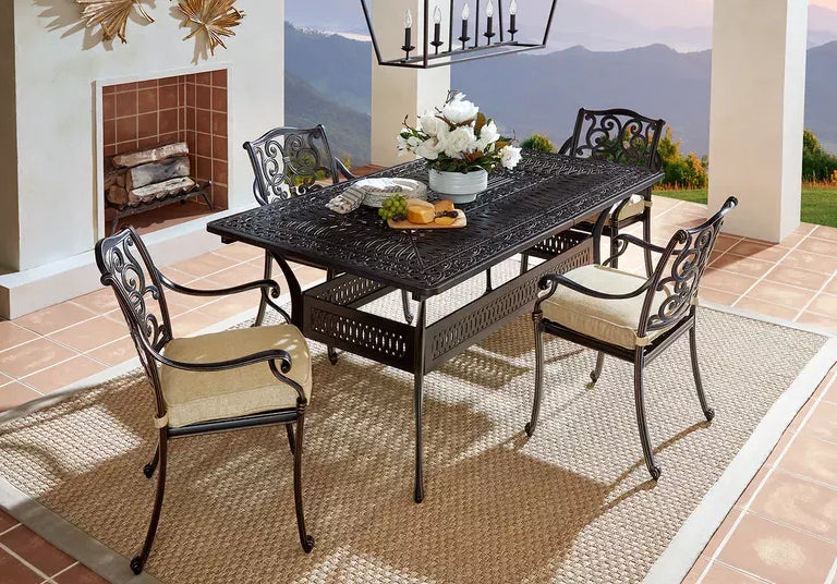 Black Wrought Iron Patio Décor - bigroofus