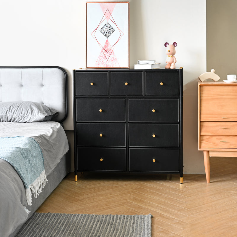 Bigroof Modern 9 Drawer Dresser