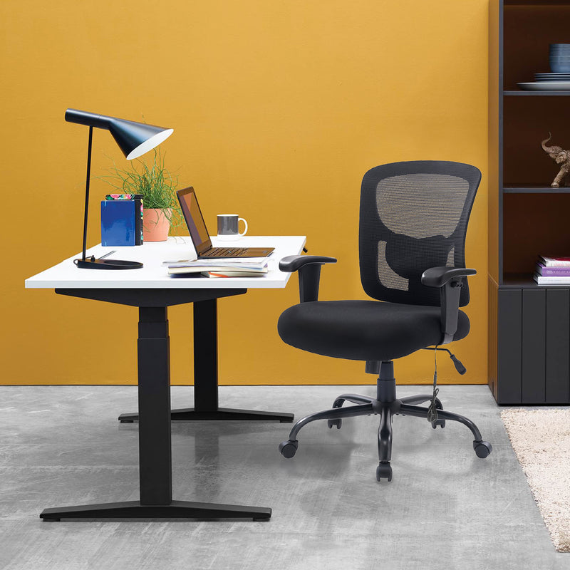 Hristos Home Office Chair, 400lbs Big and Tall Heavy Duty Design, Ergonomic High Back Cushion Lumbar Back Support Inbox Zero